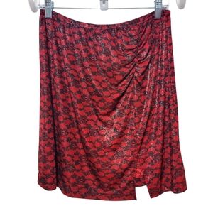 No Boundaries Elegant Red Skirt Juniors XL
